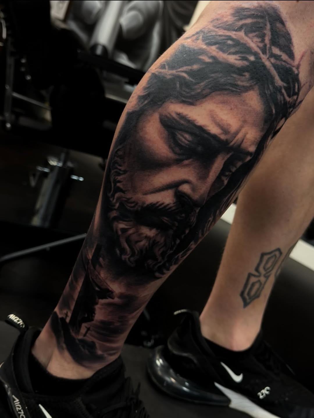 Tattoo by @bbz.ink β realism, black_and_grey