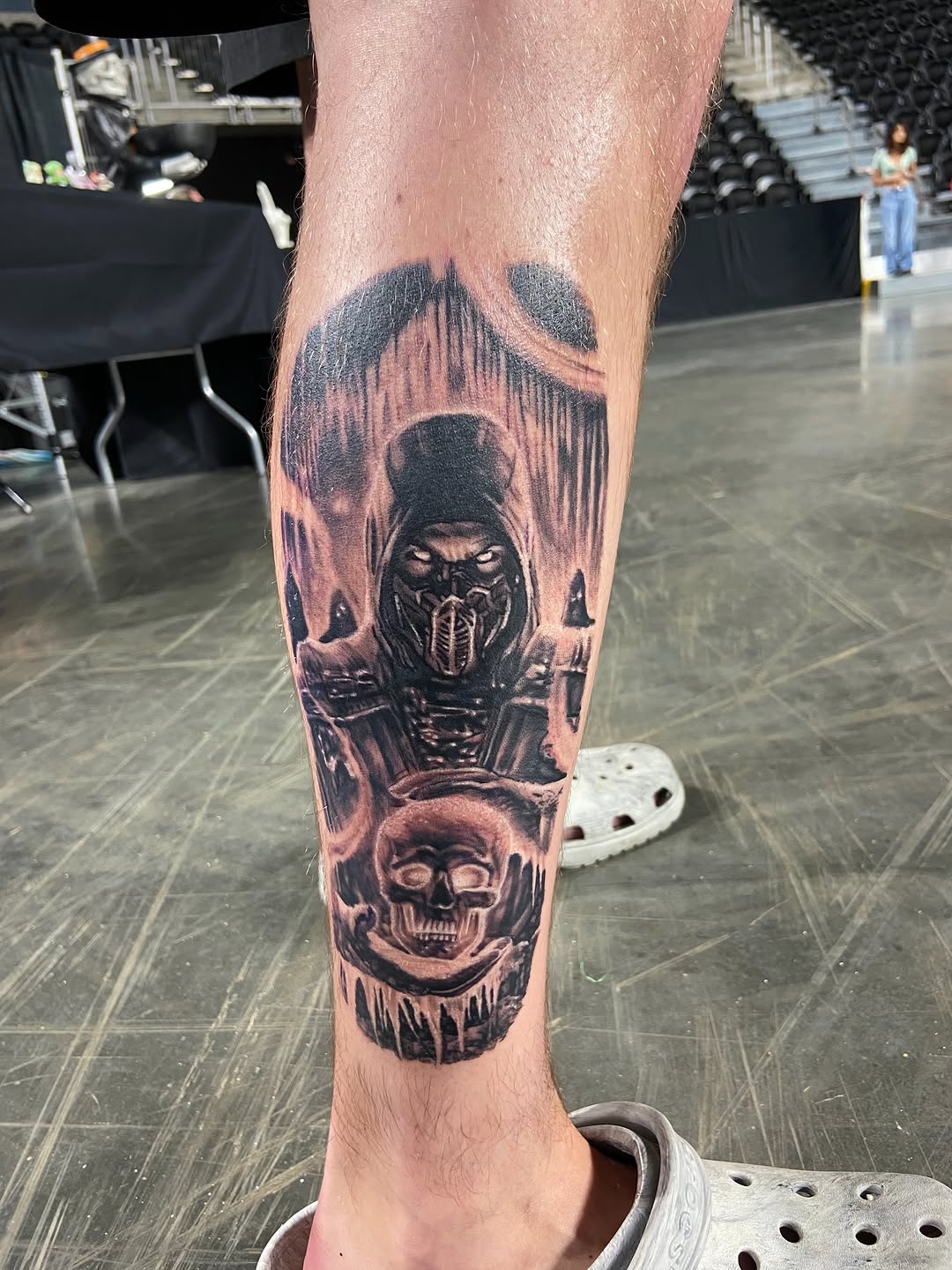 Tattoo by @coltrain_45 — realism, black_and_grey
