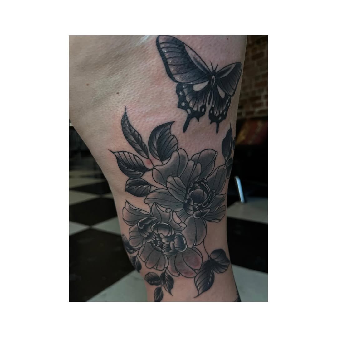 Tattoo by @tattooschooldropout — black_and_grey, realism
