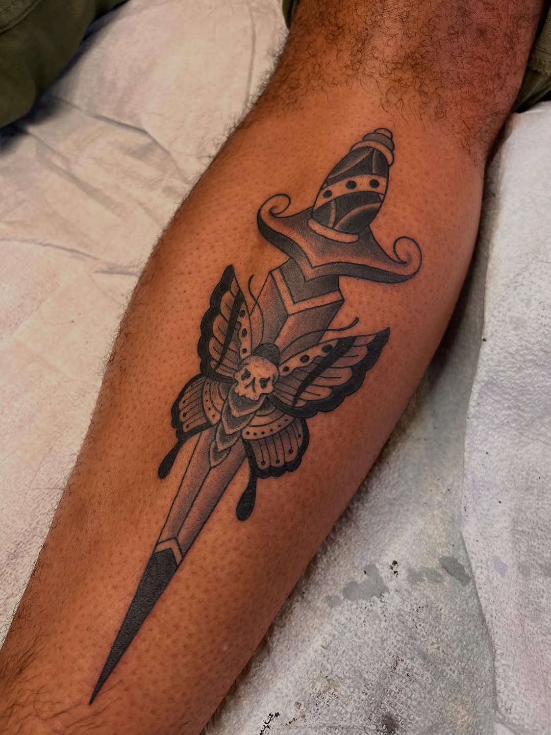 Tattoo by @justin_pino.sttn — american_traditional, black_and_grey