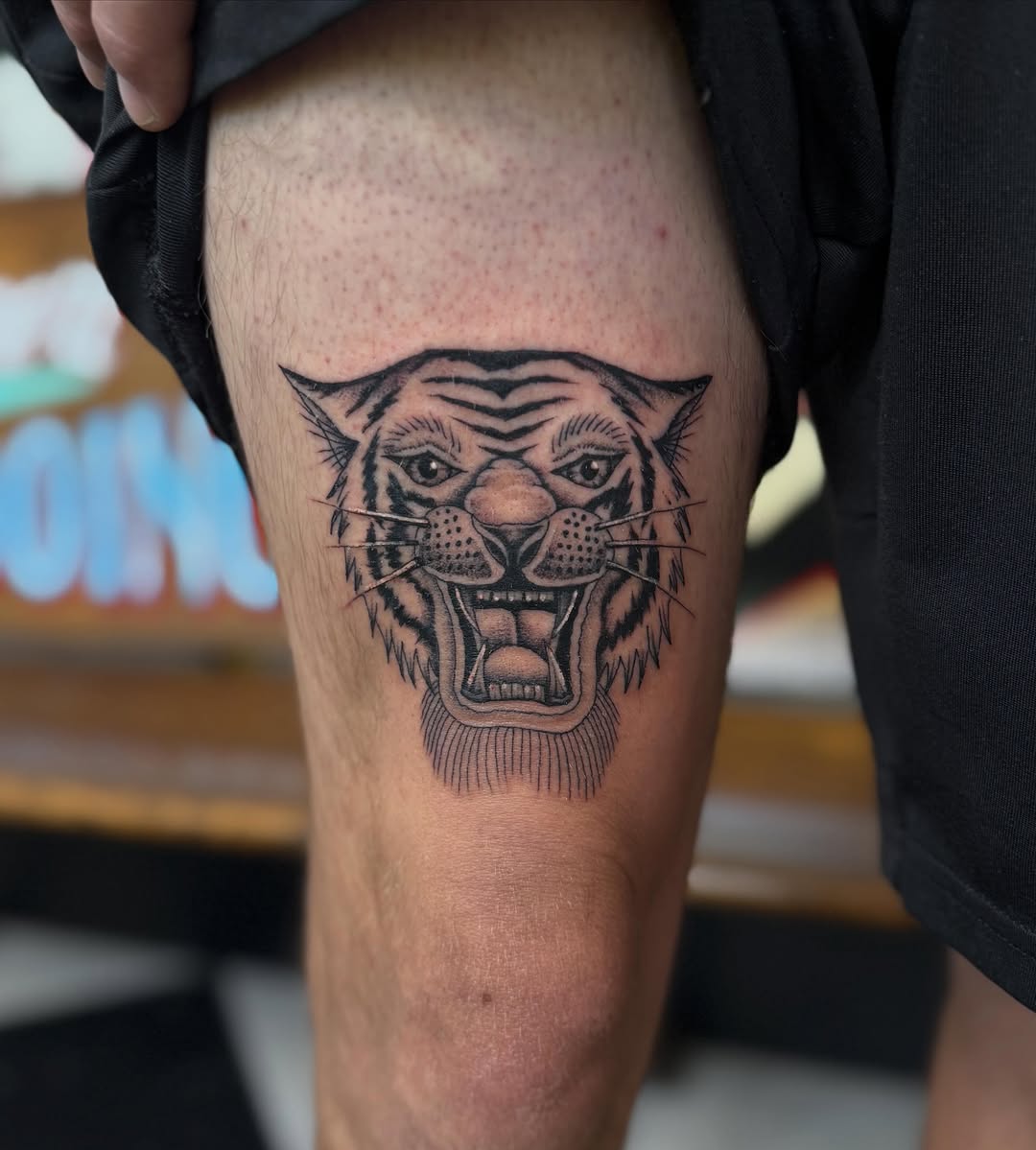 Tattoo by @calebgreen.tattoo — black_and_grey, realism