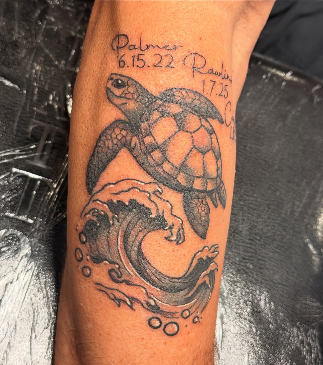Tattoo by @ladycausemaker — black_and_grey