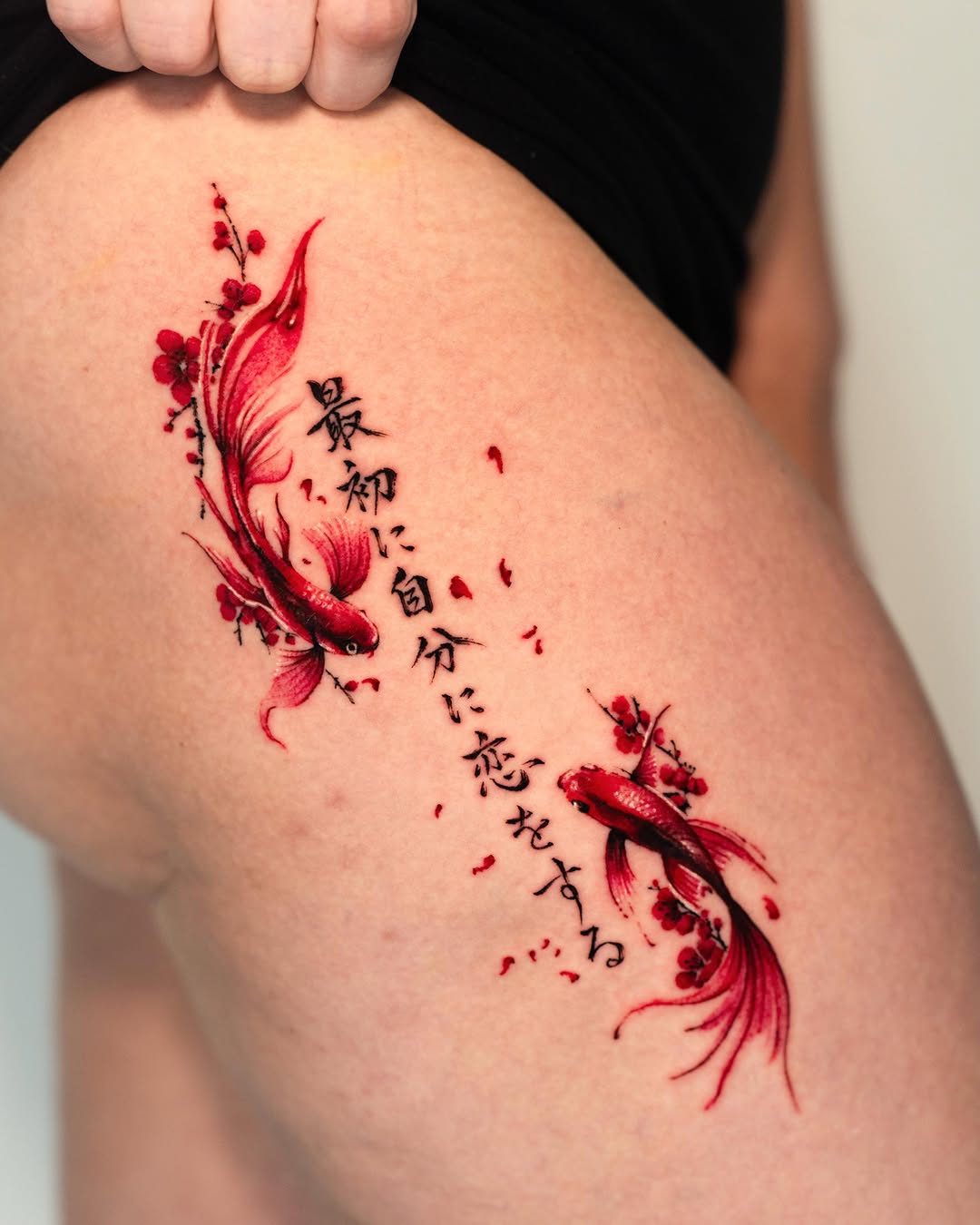 Tattoo by @k.imnii — japanese_irezumi, lettering_script