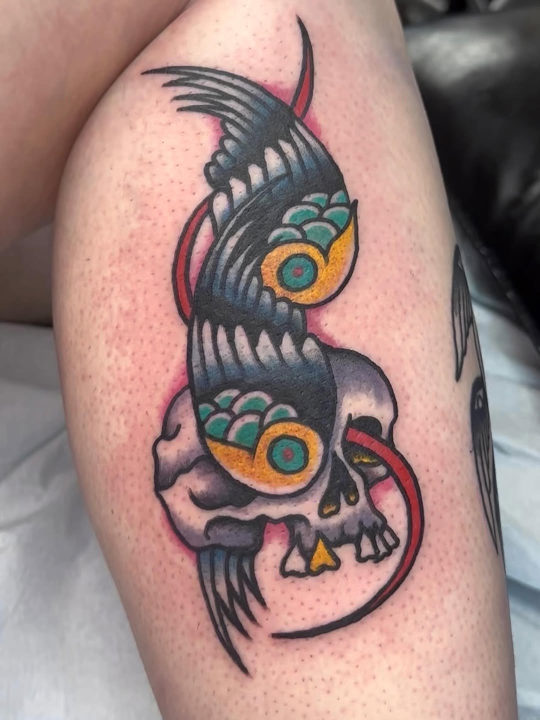 Tattoo by @weepingolive — american_traditional, illustrative