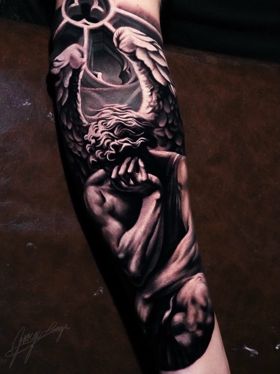 Tattoo by @lange_tattoo β realism, dark_realism