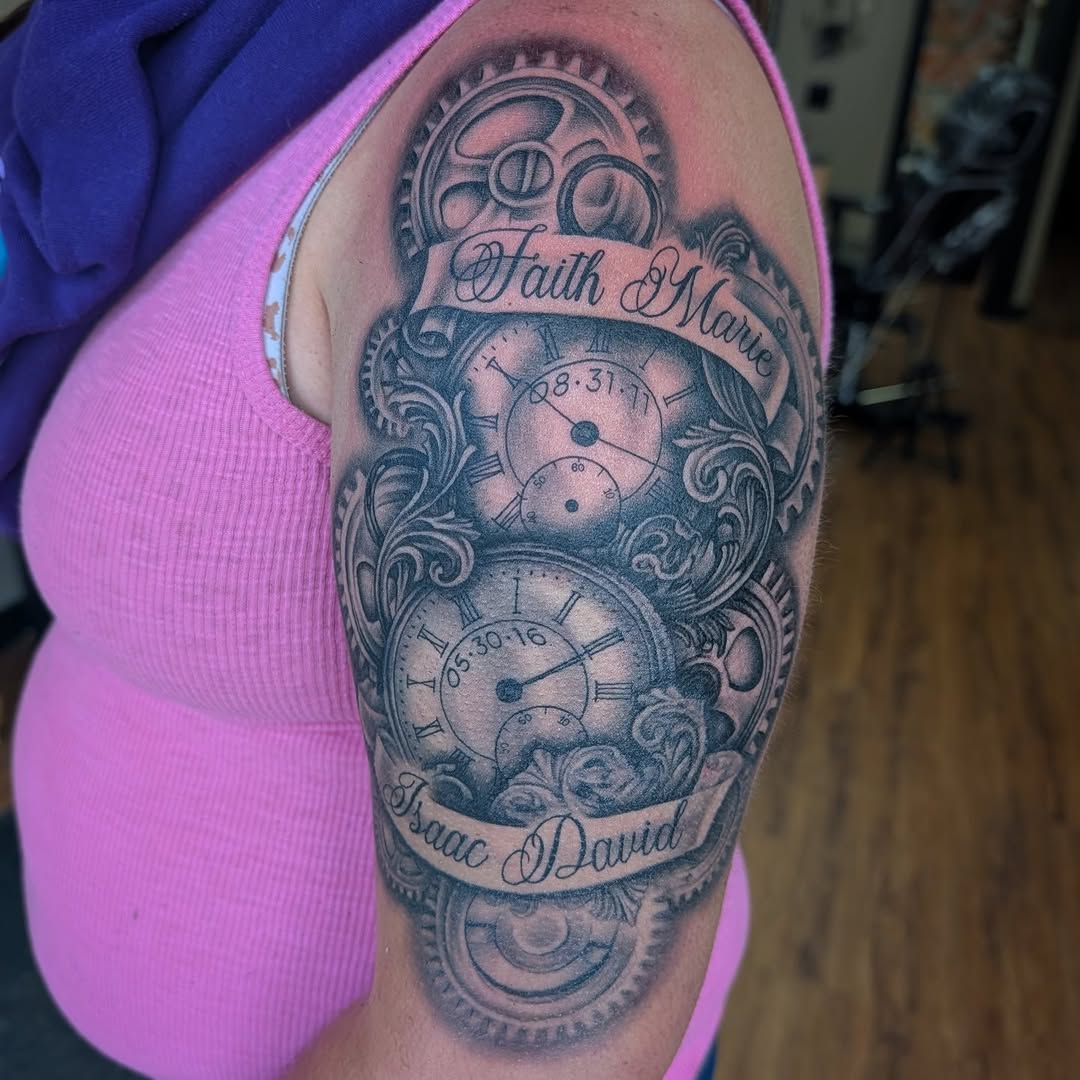 Tattoo by @tattoosbyvicca — black_and_grey, realism