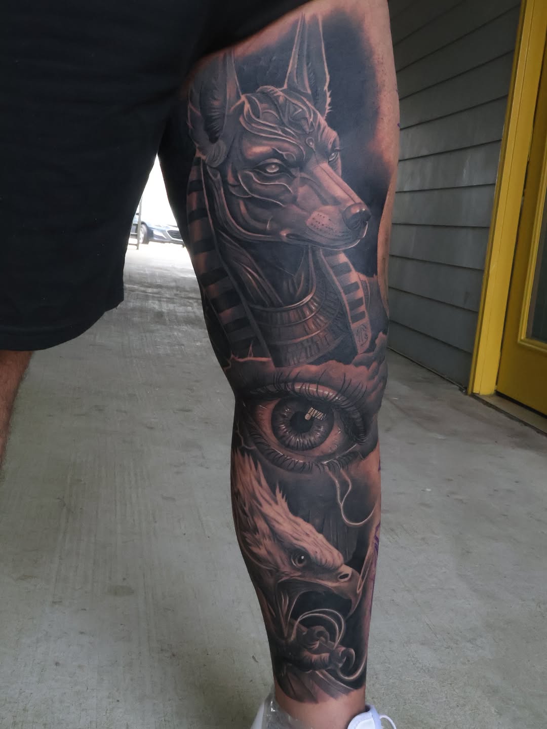 Tattoo by @angels__tattoo — realism, black_and_grey
