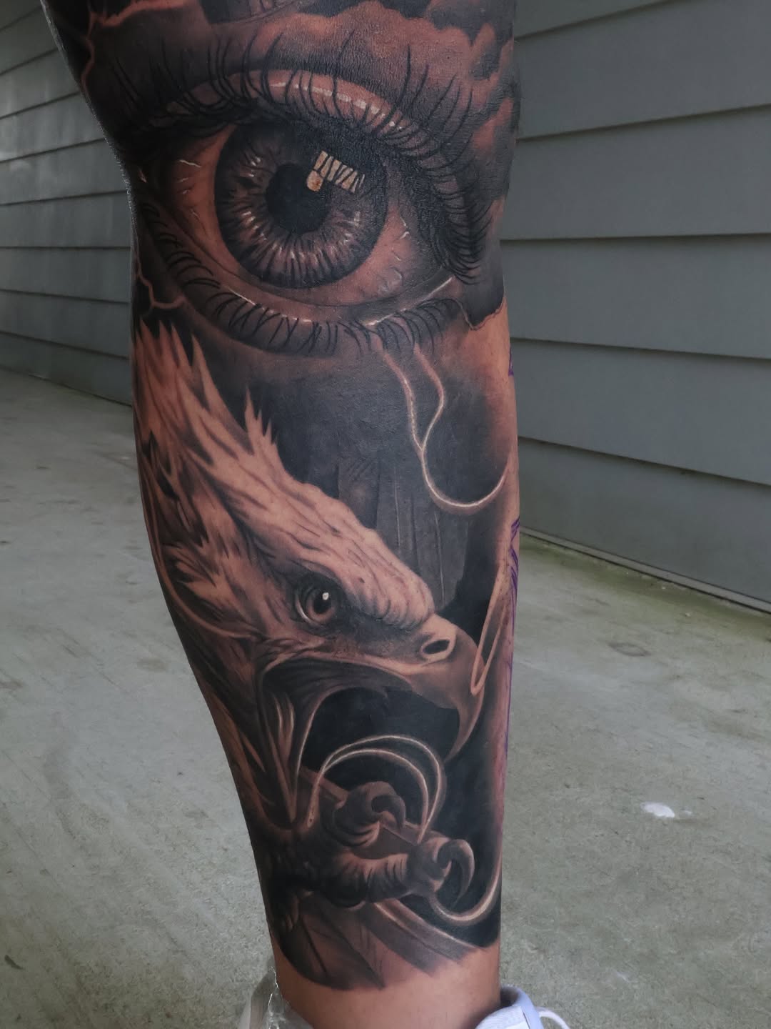 Tattoo by @angels__tattoo — realism, black_and_grey
