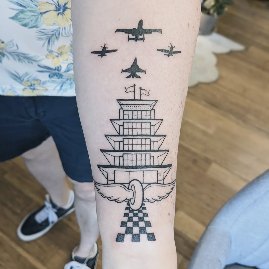 Tattoo by @inkedmongoose — blackwork