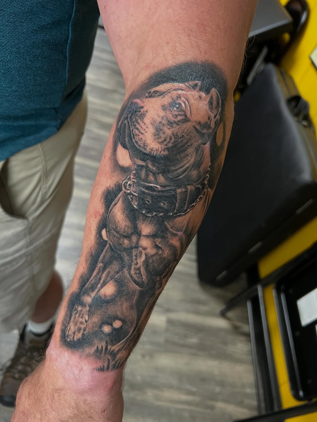 Tattoo by @dqtattoos — realism, black_and_grey