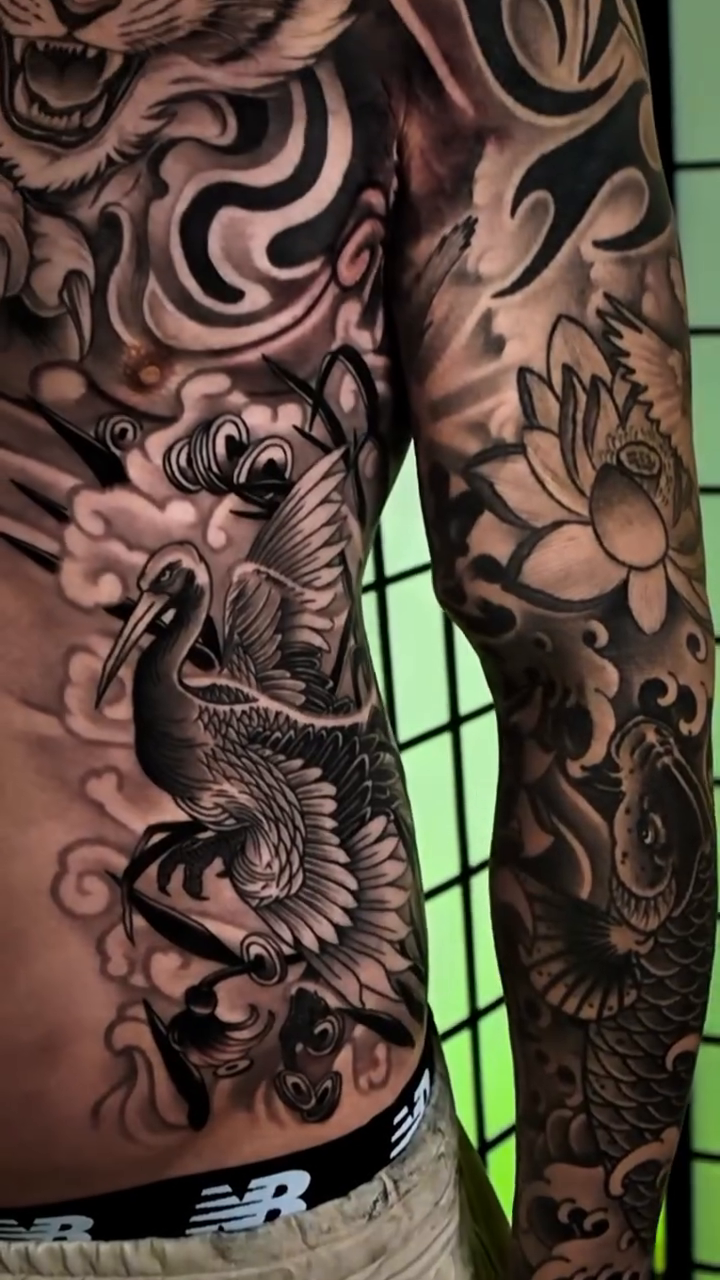 Tattoo by @matttrimbletattoo — japanese_irezumi, black_and_grey