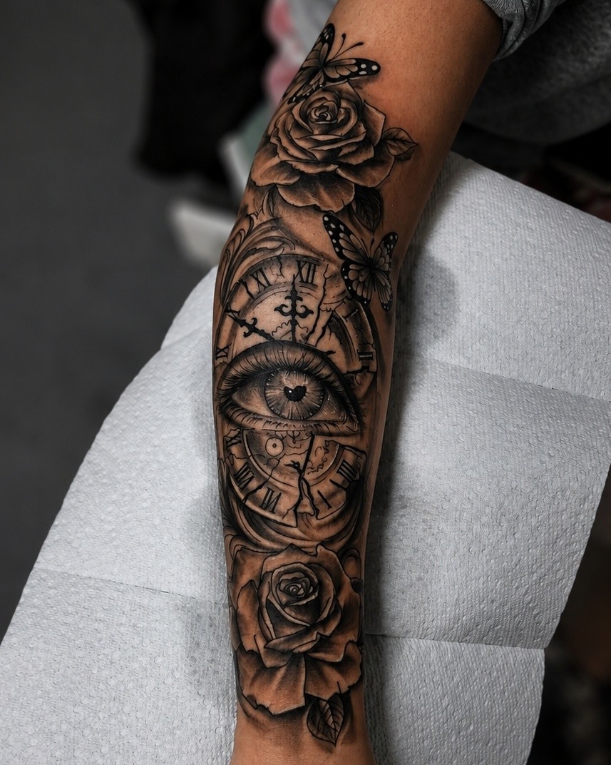 Tattoo by @tattokai2324 — black_and_grey, realism