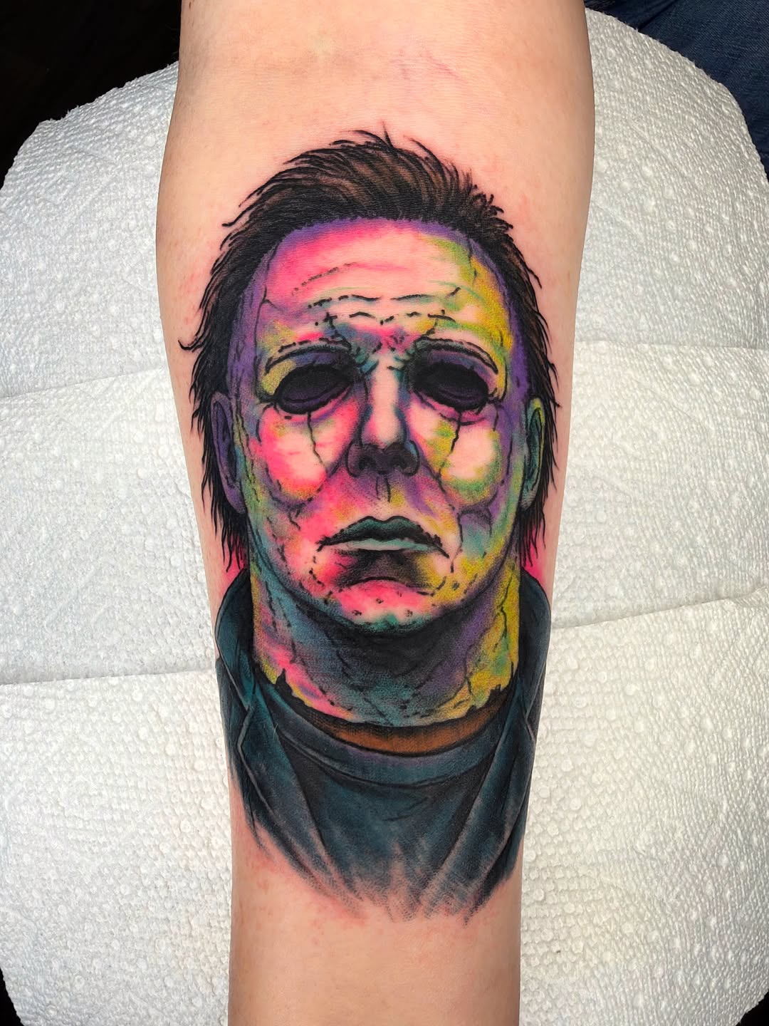 Tattoo by @randyconnertattoo — realism, trash_polka