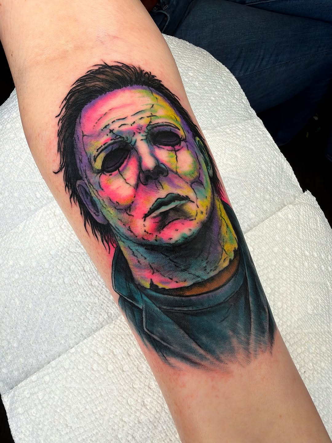 Tattoo by @randyconnertattoo — realism, trash_polka