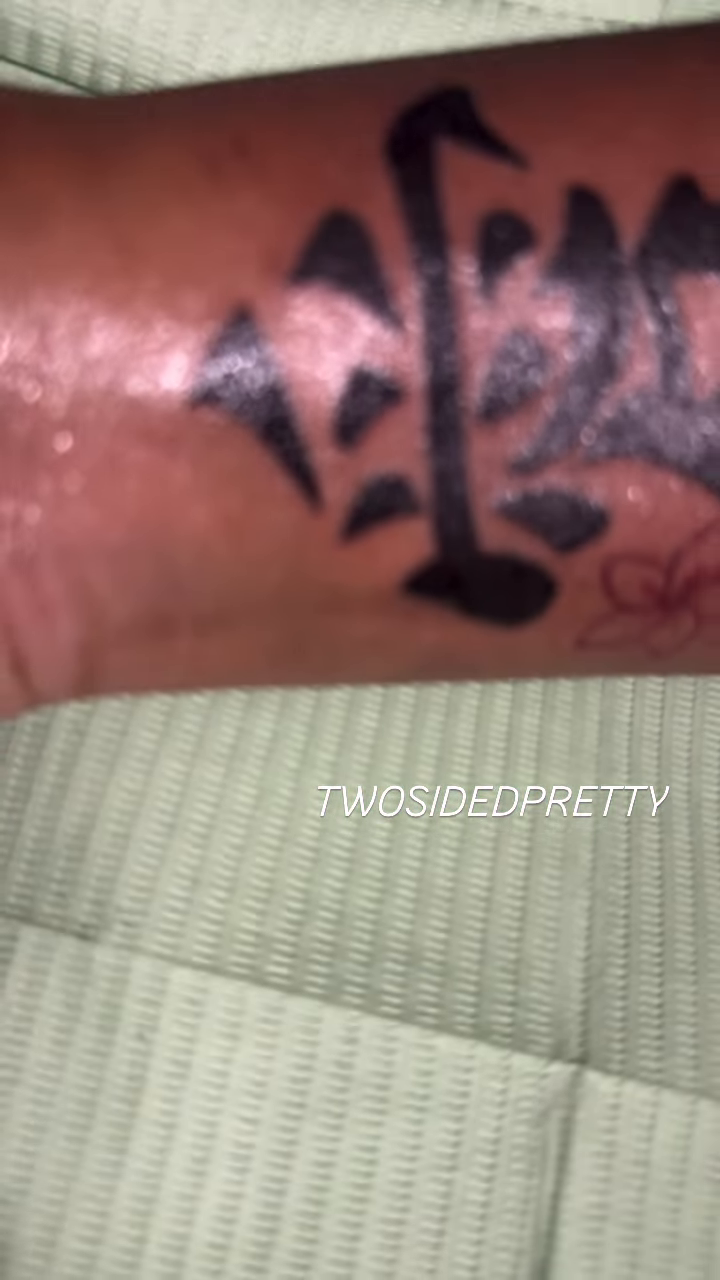 Tattoo by @twosidedpretty โ lettering_script