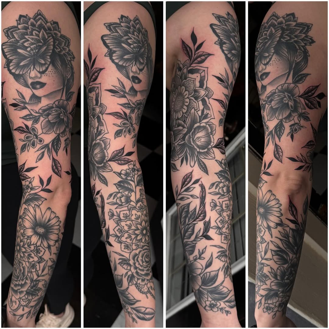 Tattoo by @tattooschooldropout — black_and_grey, ornamental