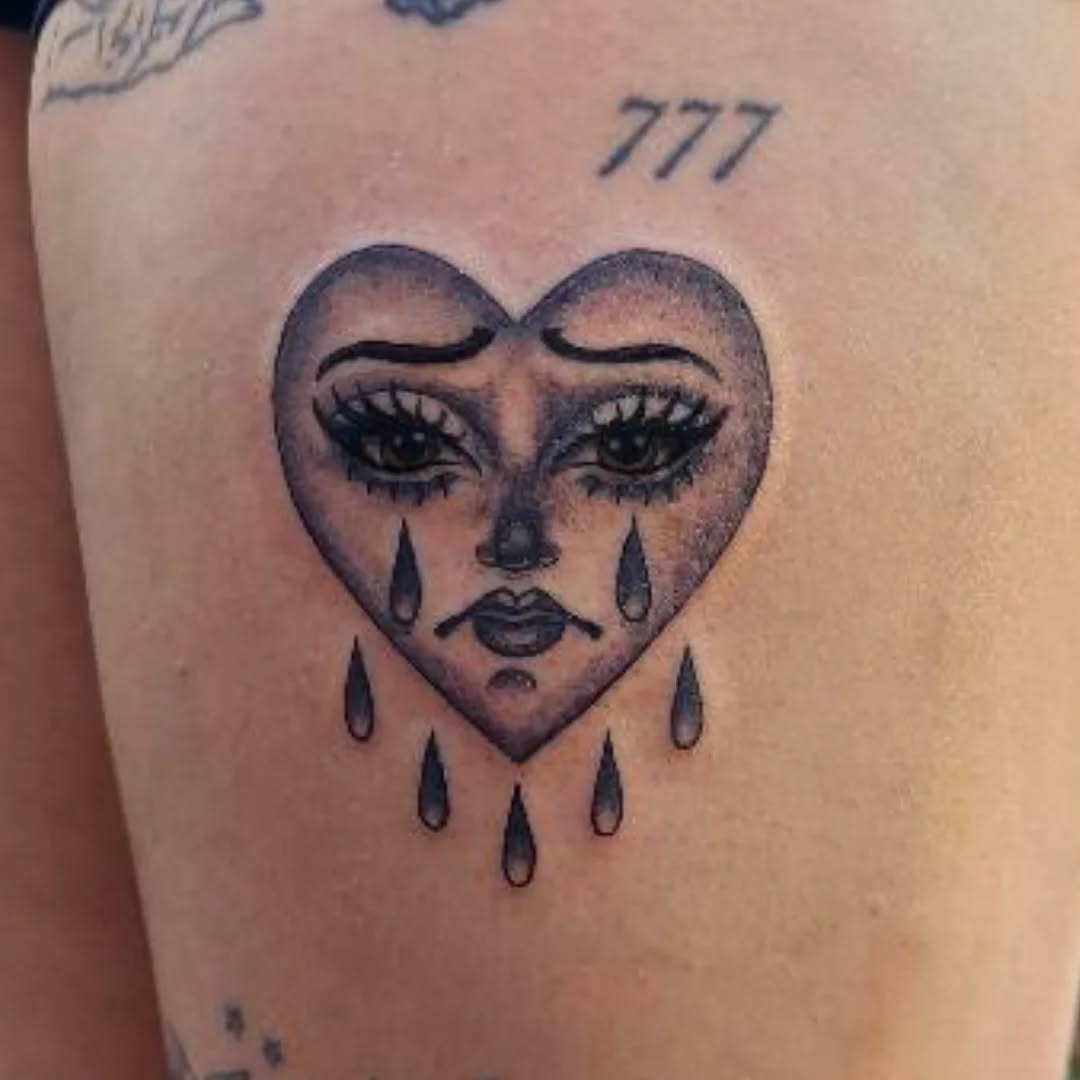 Tattoo by @art.by.robyn — black_and_grey, chicano