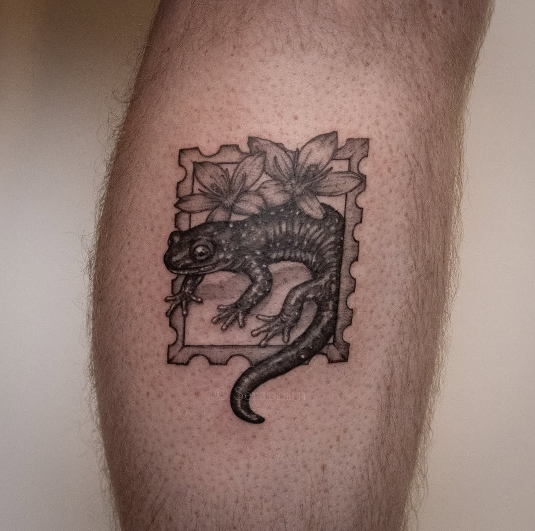 Tattoo by @seraphim.fineline — realism, black_and_grey