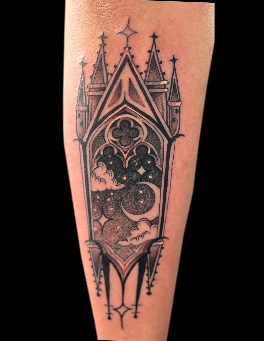 Tattoo by @skotydont — blackwork