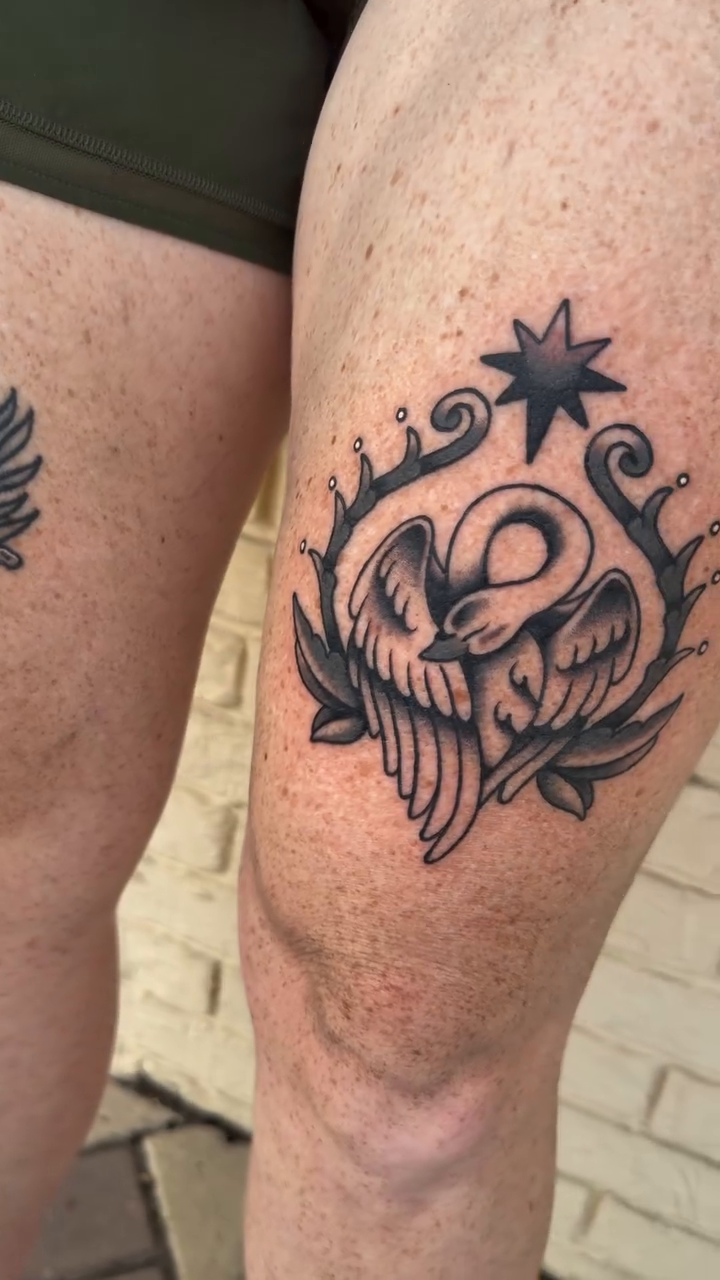 Tattoo by @tatt_brat_ — blackwork, ornamental