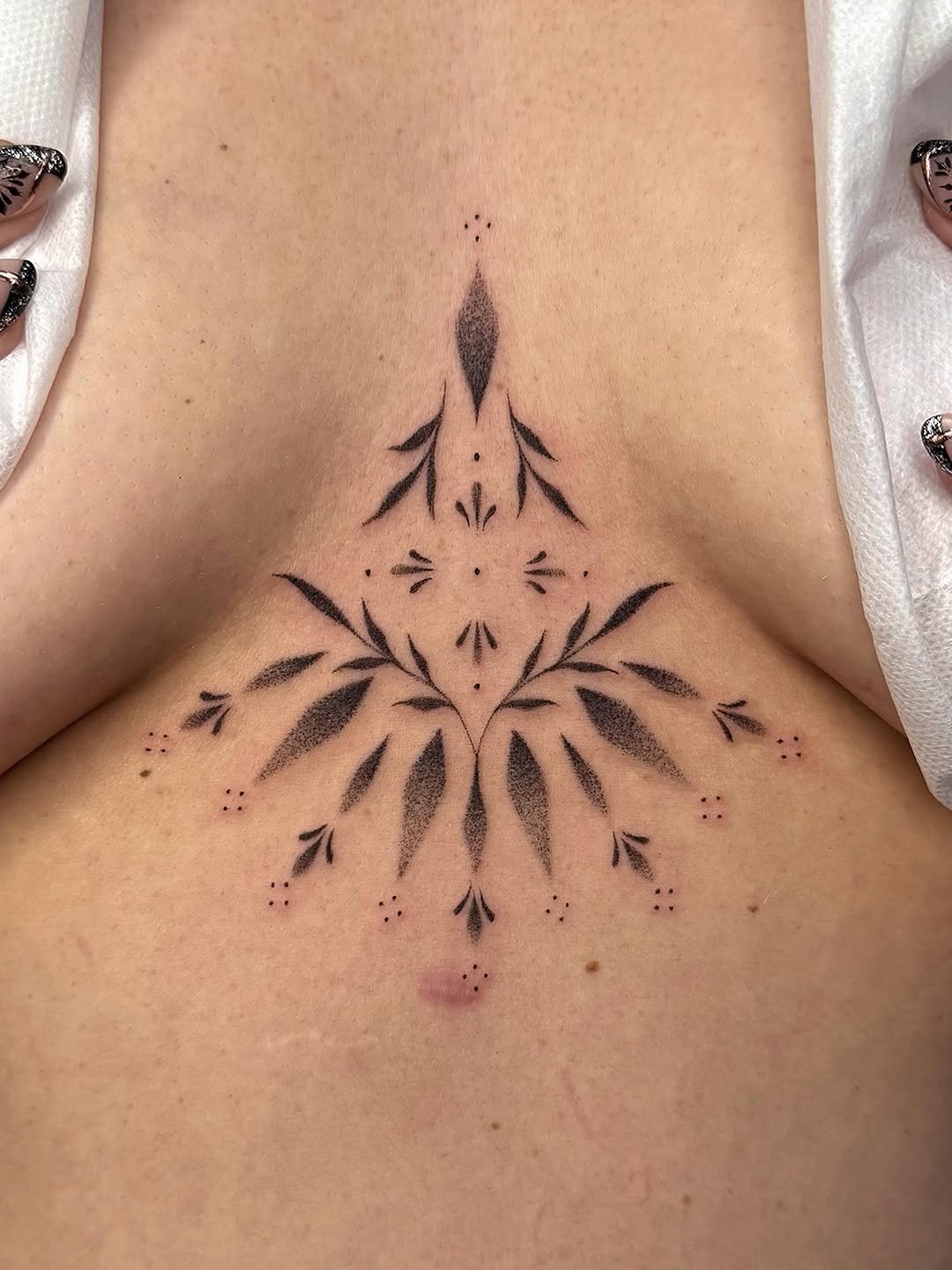Tattoo by @margsmagic — dotwork, ornamental
