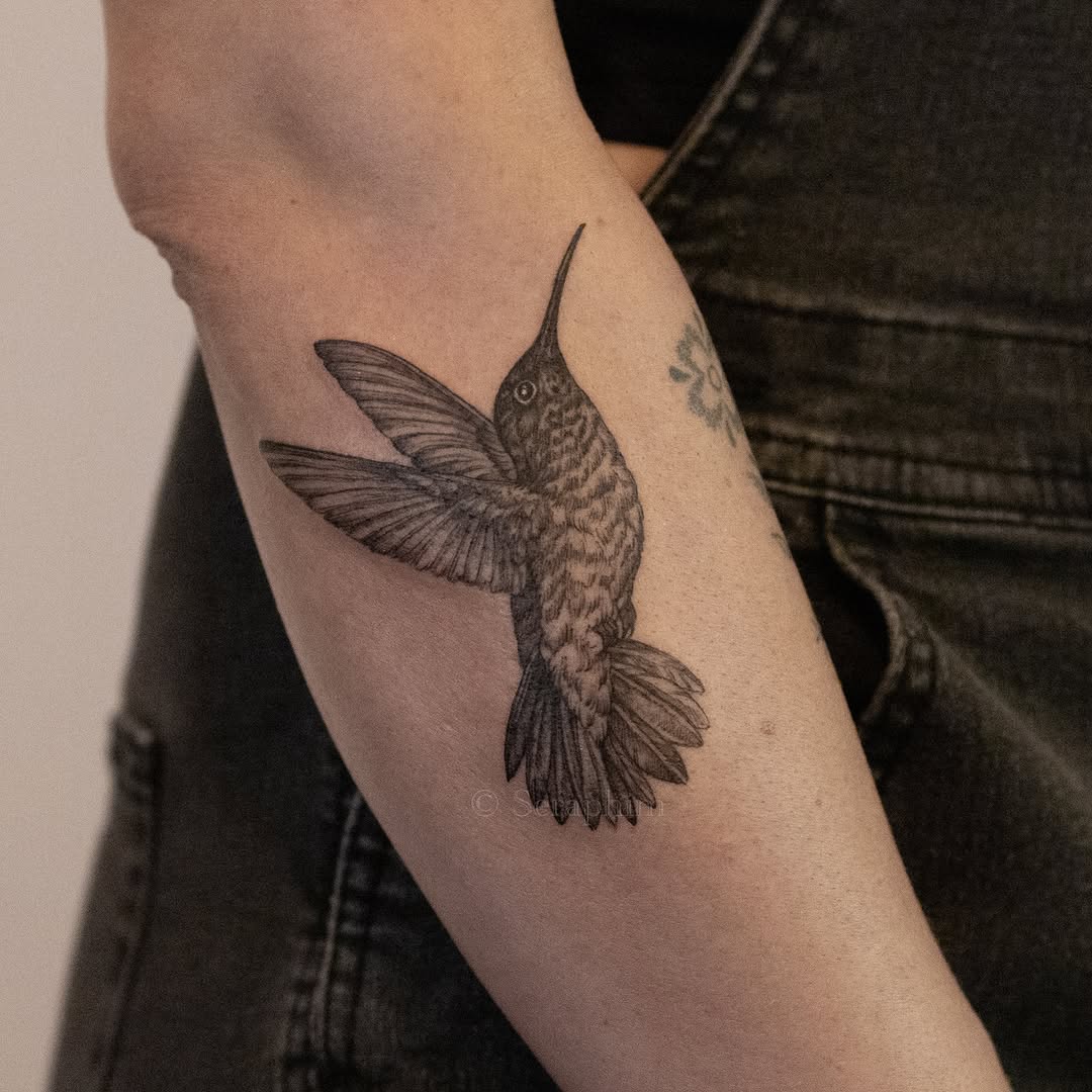Tattoo by @seraphim.fineline — realism, black_and_grey