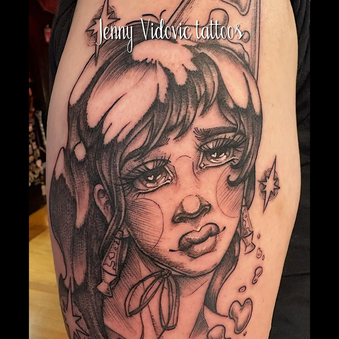 Tattoo by @turkeybasturz โ illustrative, black_and_grey