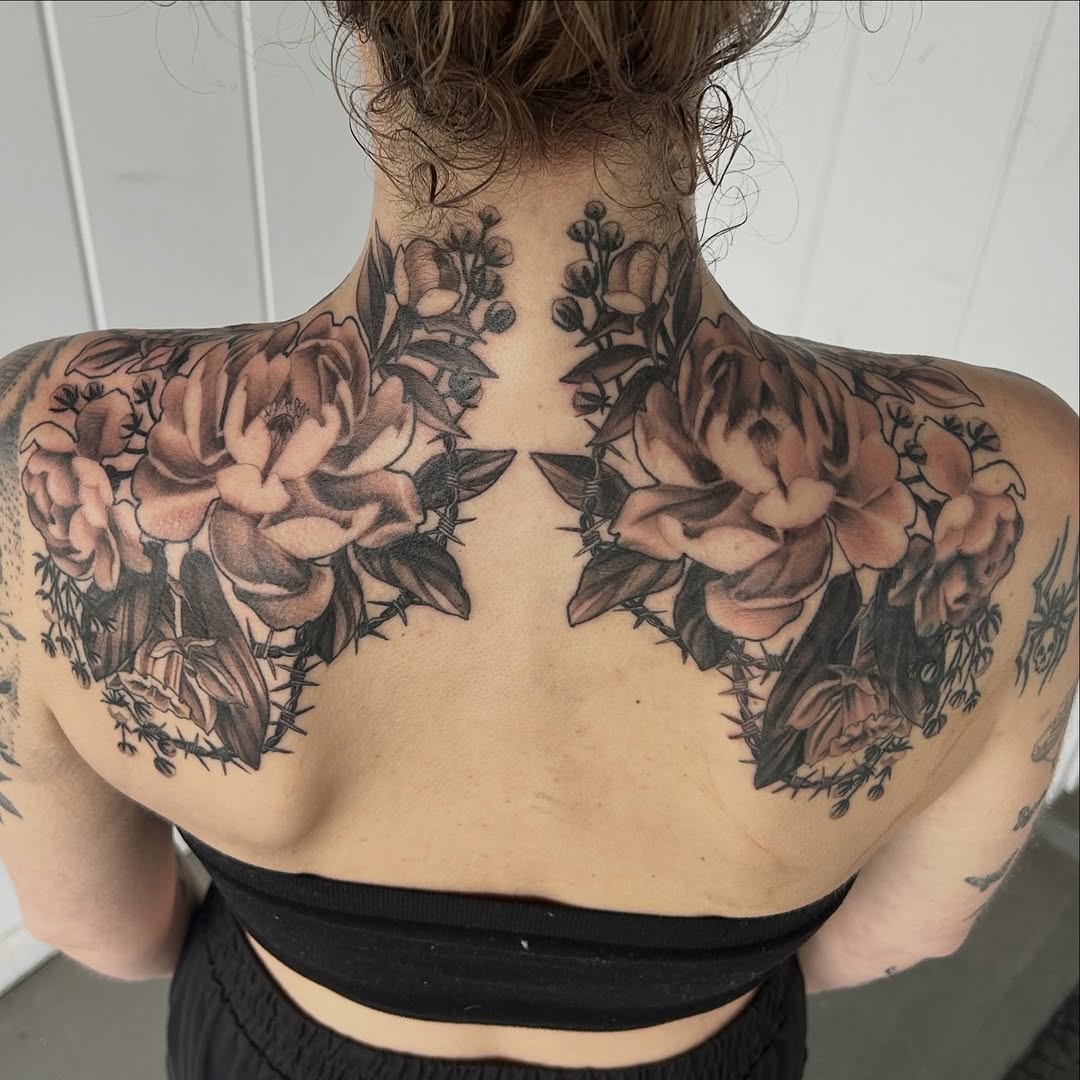 Tattoo by @annasylvantattoos โ black_and_grey, illustrative