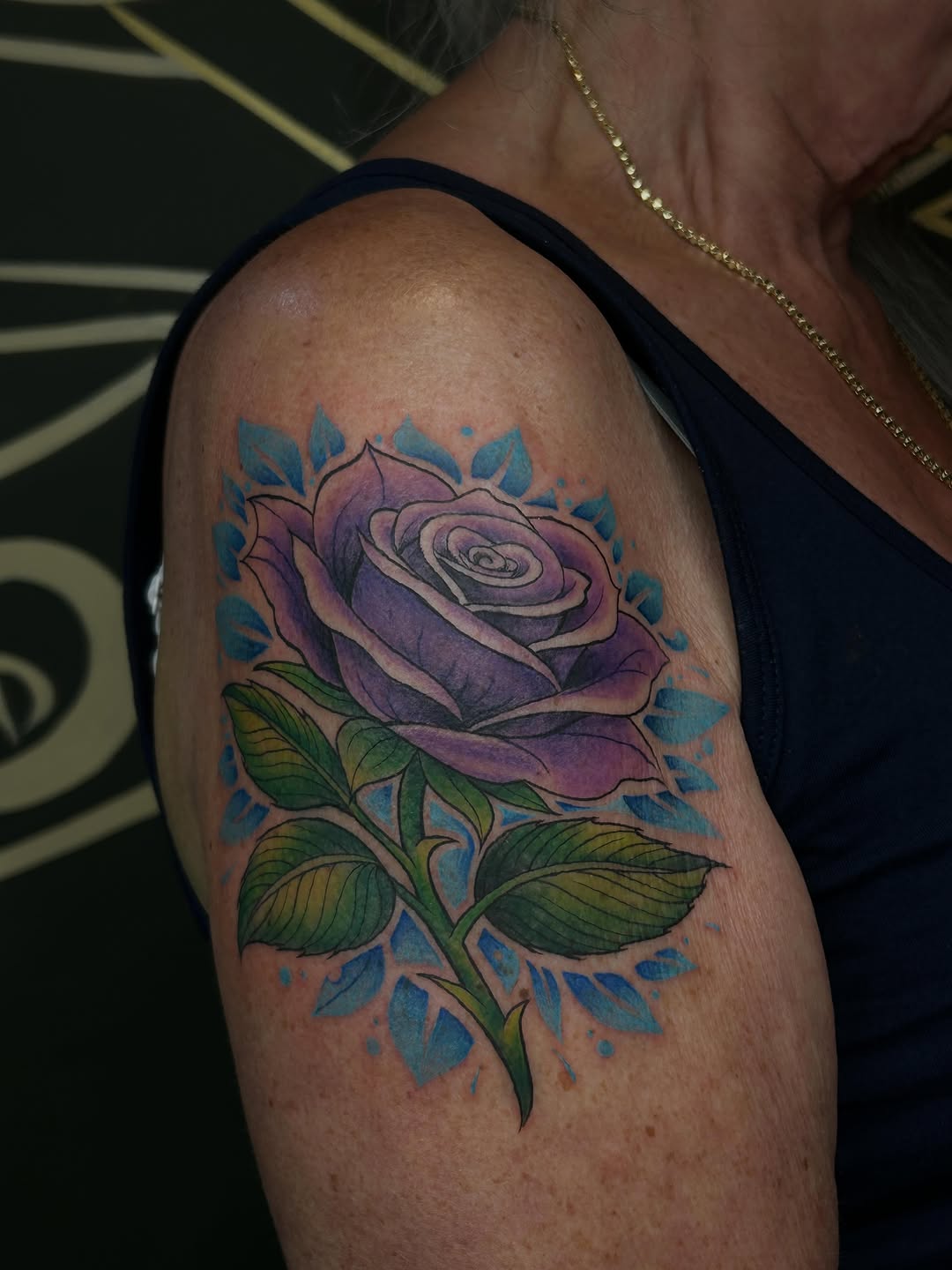 Tattoo by @eternalskye.art — realism, watercolor