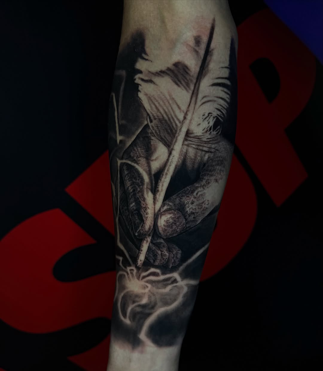Tattoo by @inkbytrav — realism, black_and_grey