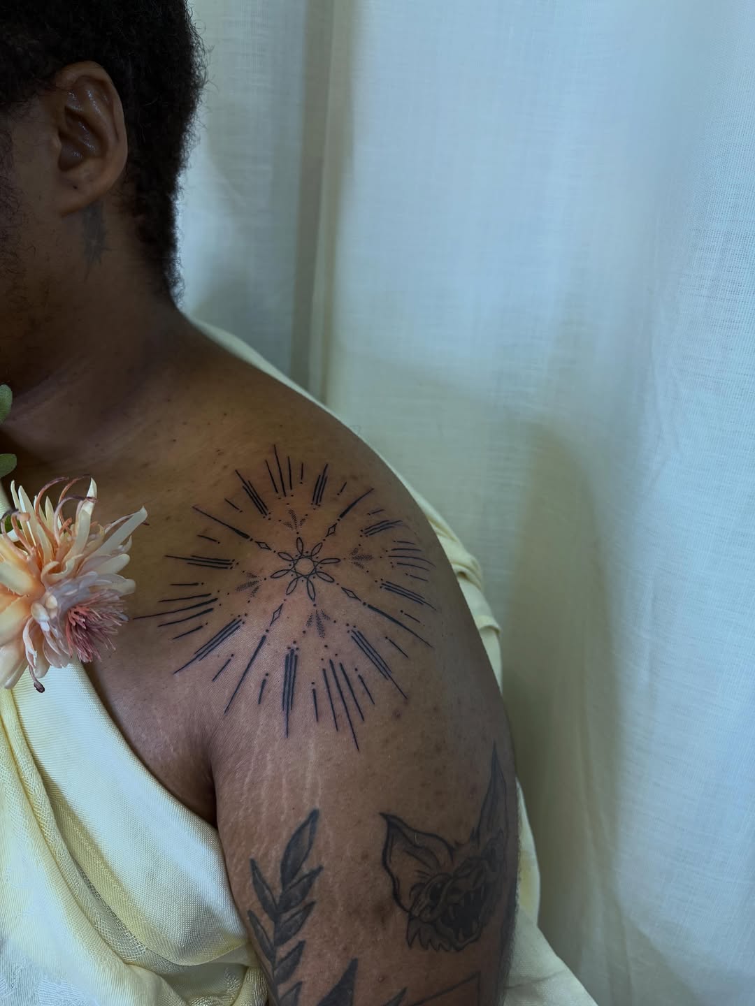 Tattoo by @skittykittykitty — geometric, dotwork