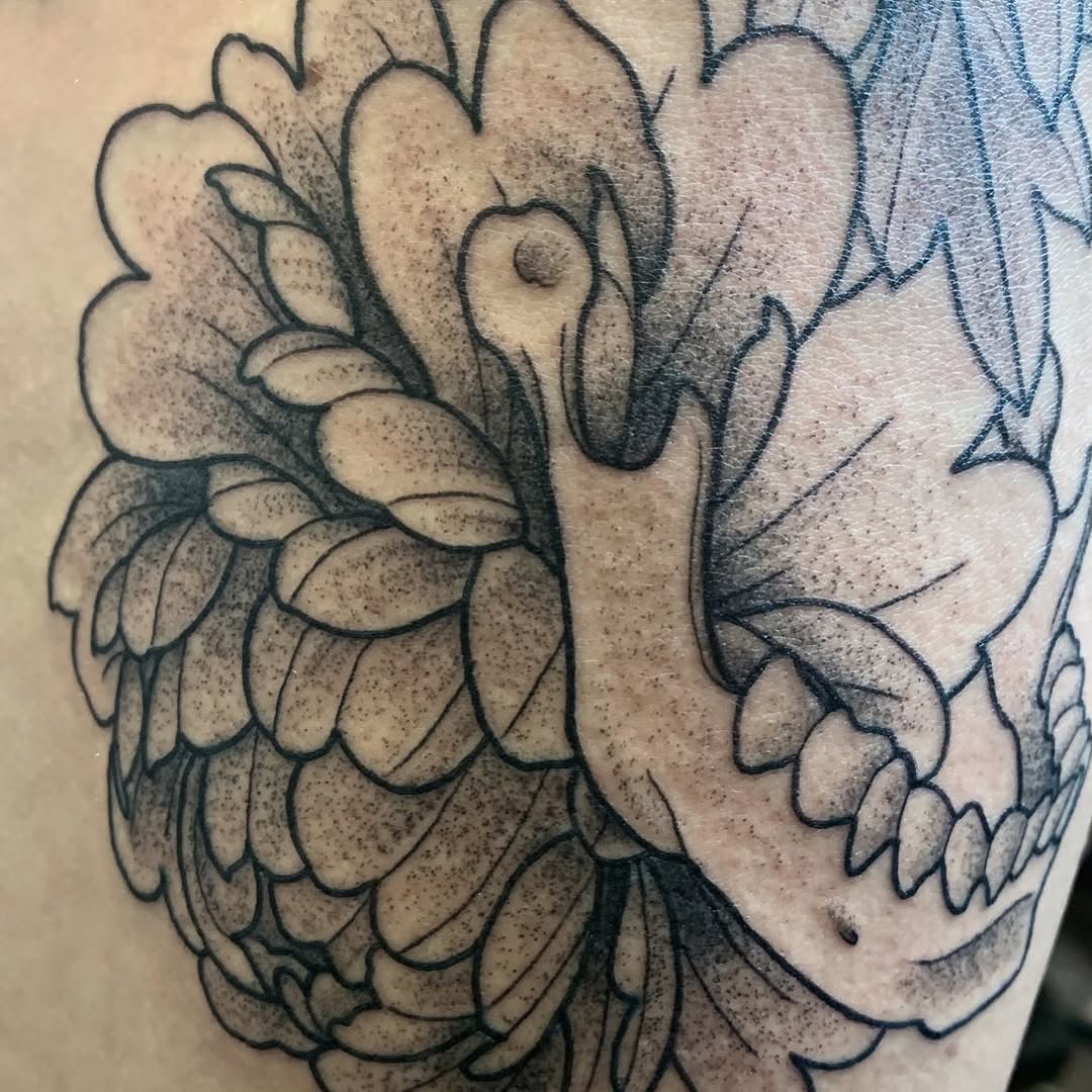 Tattoo by @codymarl — blackwork, dotwork