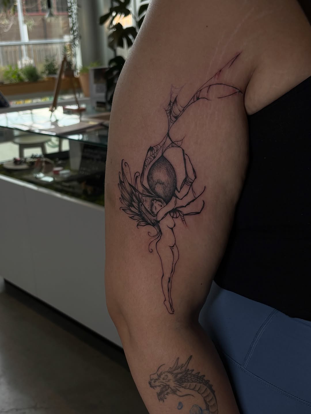 Tattoo by @skorpioink — fine_line, illustrative