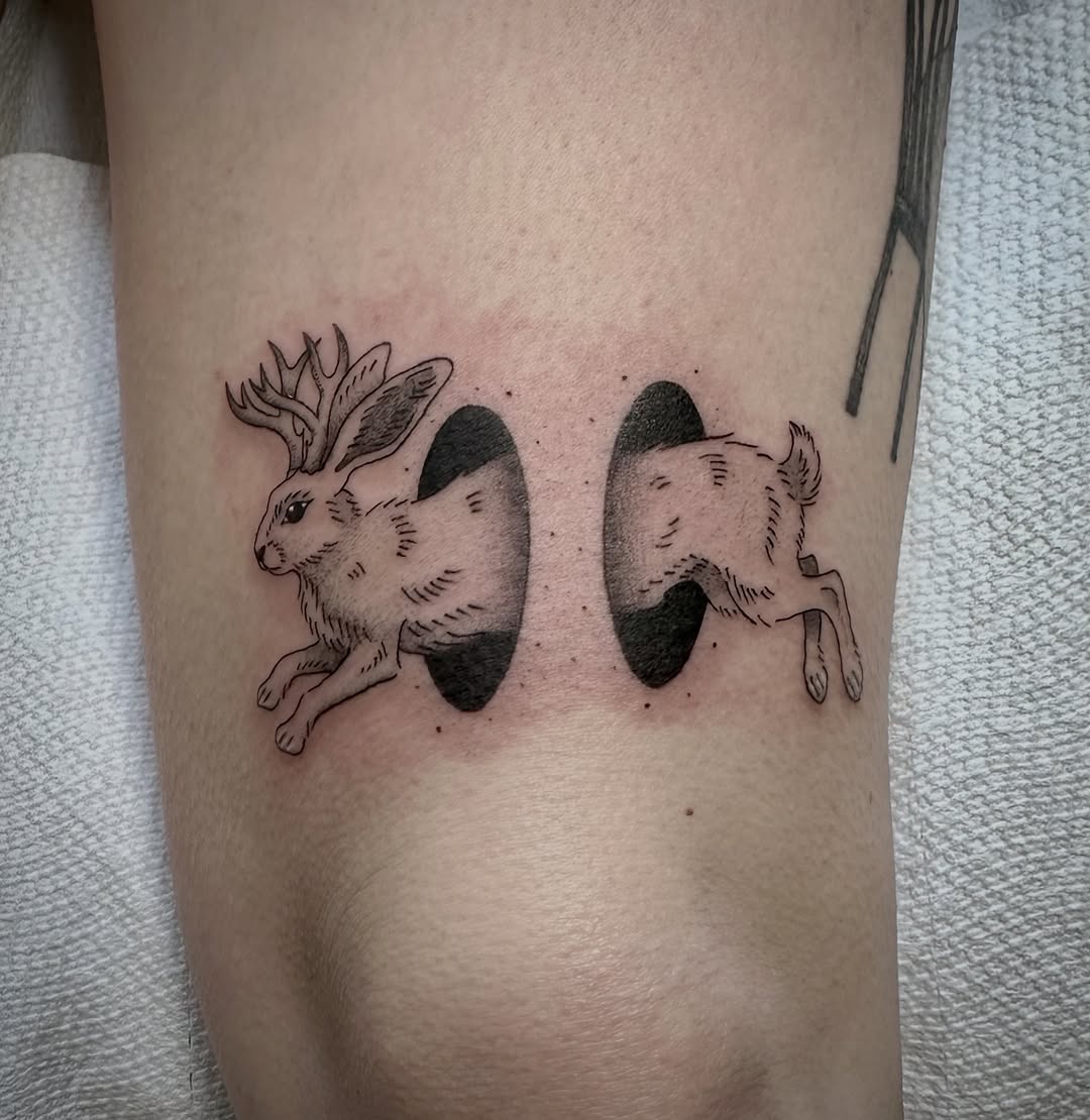 Tattoo by @dana.of.the.dead — illustrative, black_and_grey