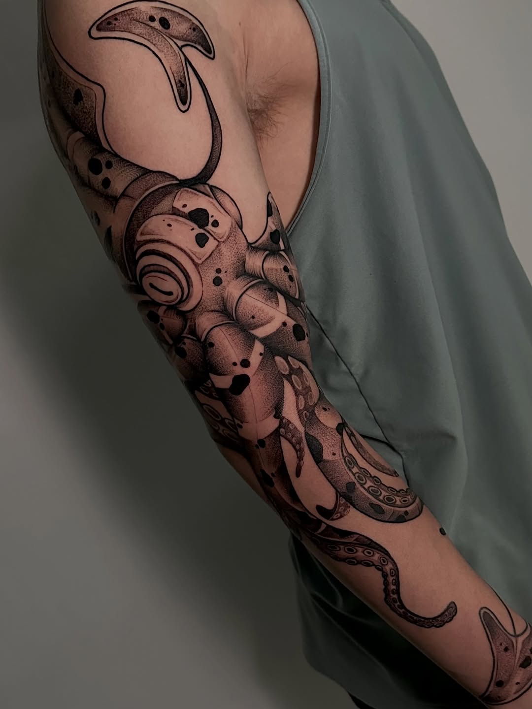 Tattoo by @tattoos.crystal — blackwork, illustrative