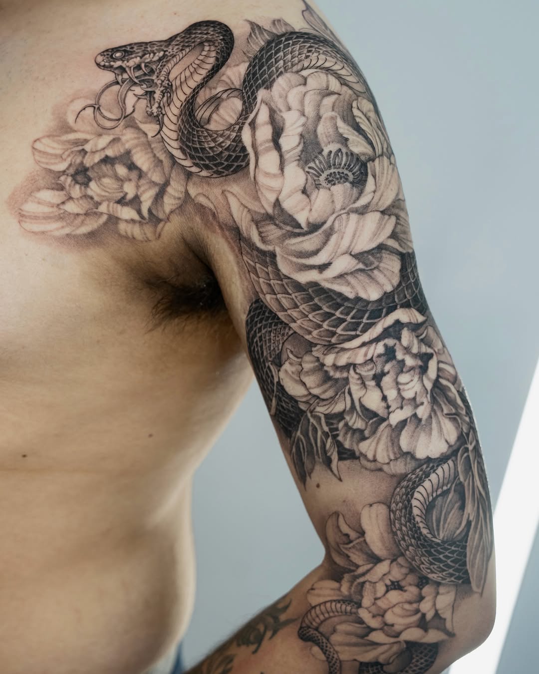 Tattoo by @tattoosbytri — black_and_grey, realism