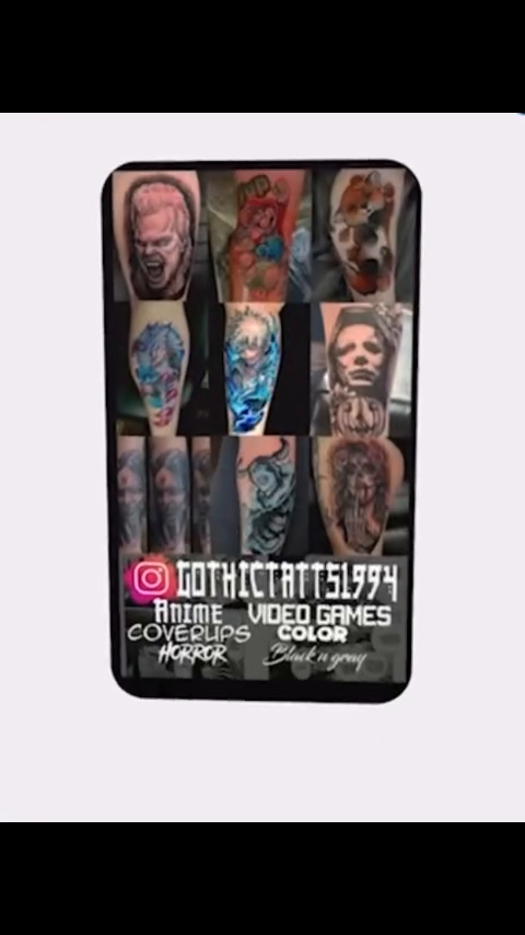 Tattoo by @gothictatts1994 — anime, realism