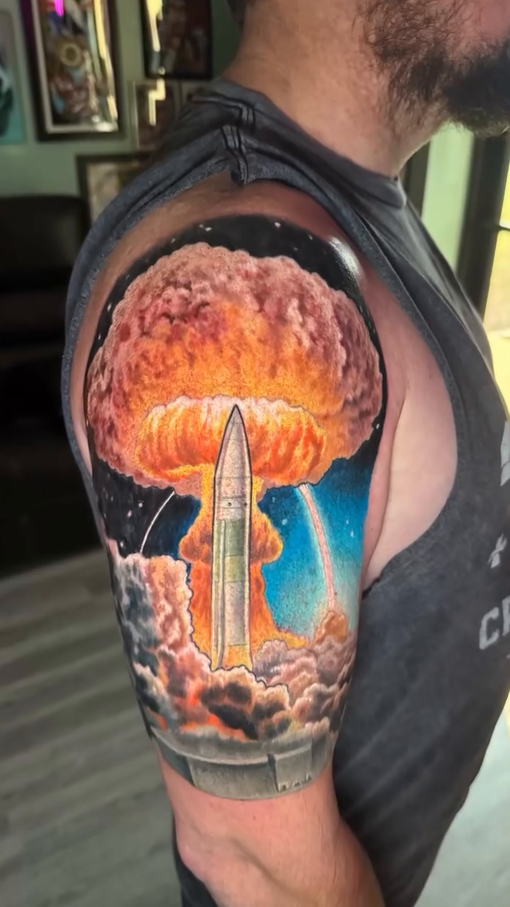 Tattoo by @davehandlebarclarke — realism, dark_realism