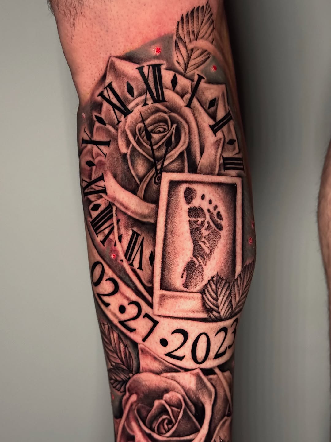Tattoo by @monicas_tattoos — realism, black_and_grey