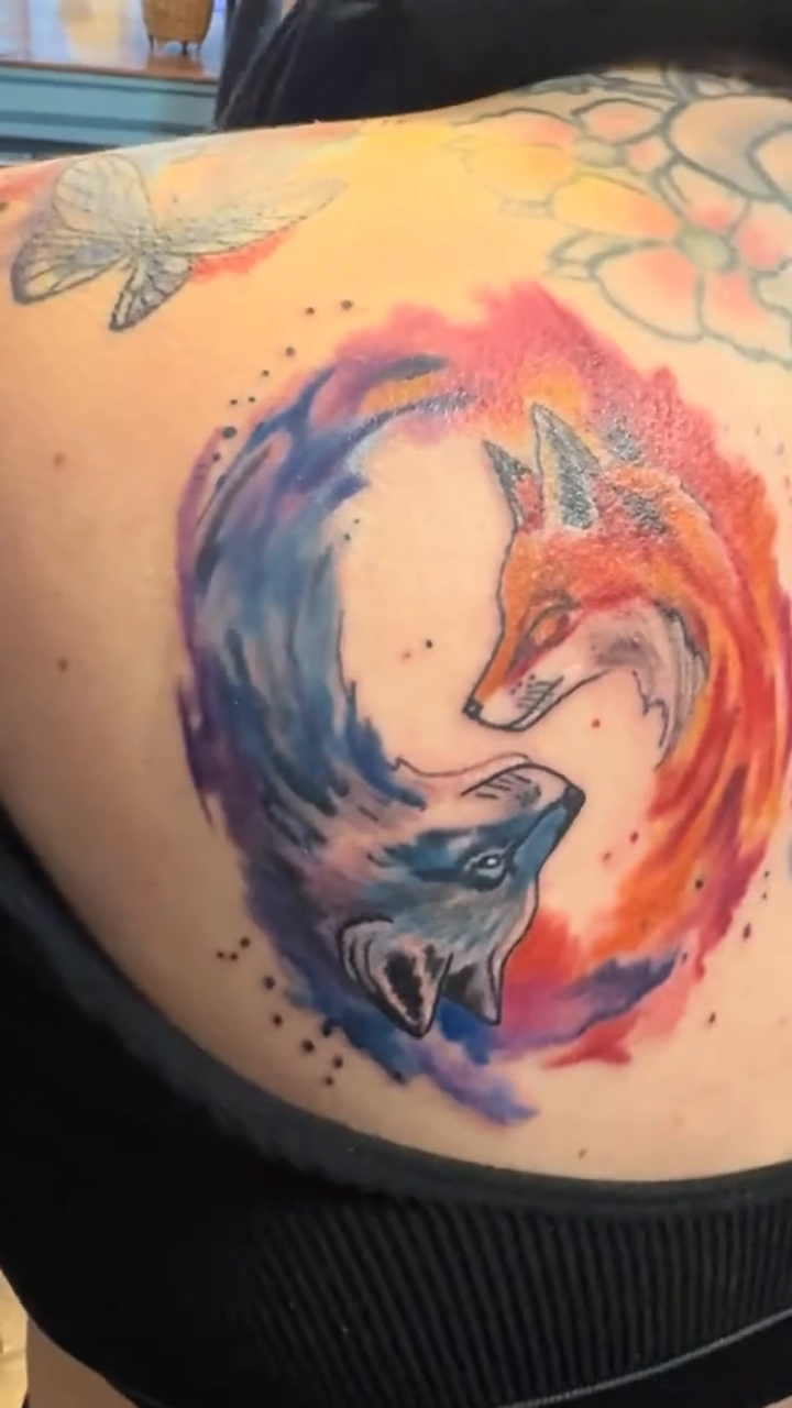 Tattoo by @typhoid_misty — watercolor