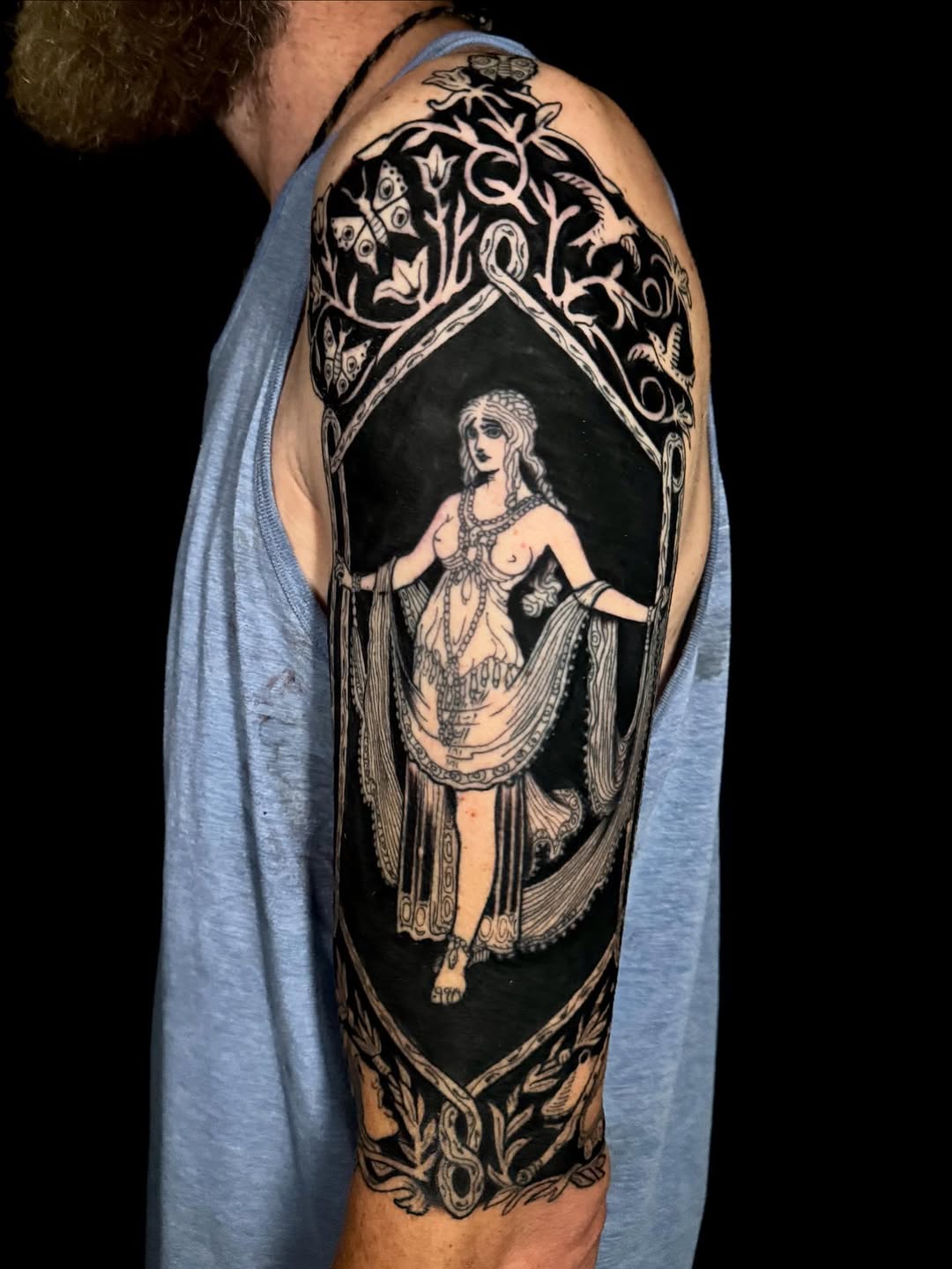 Tattoo by @handsm_sweets โ blackwork