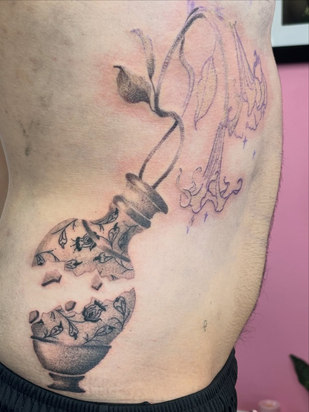 Tattoo by @fernwilds_tattoo โ black_and_grey, chicano
