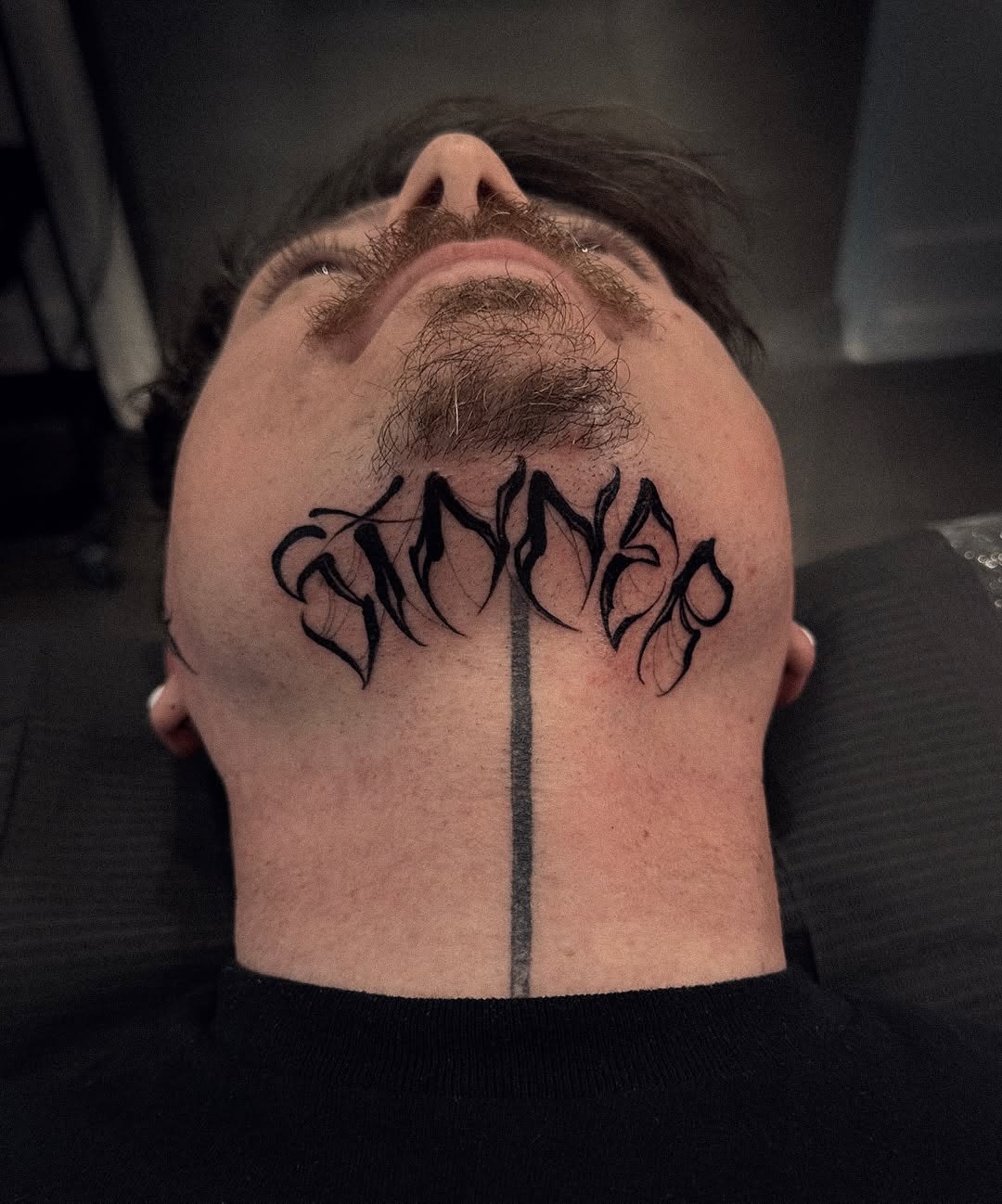 Tattoo by @marina_tats โ lettering_script, blackwork
