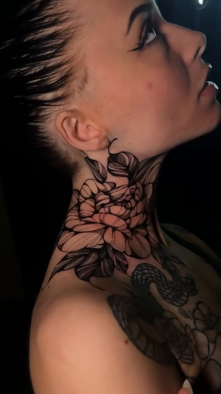 Tattoo by @trayye.ink — illustrative, black_and_grey