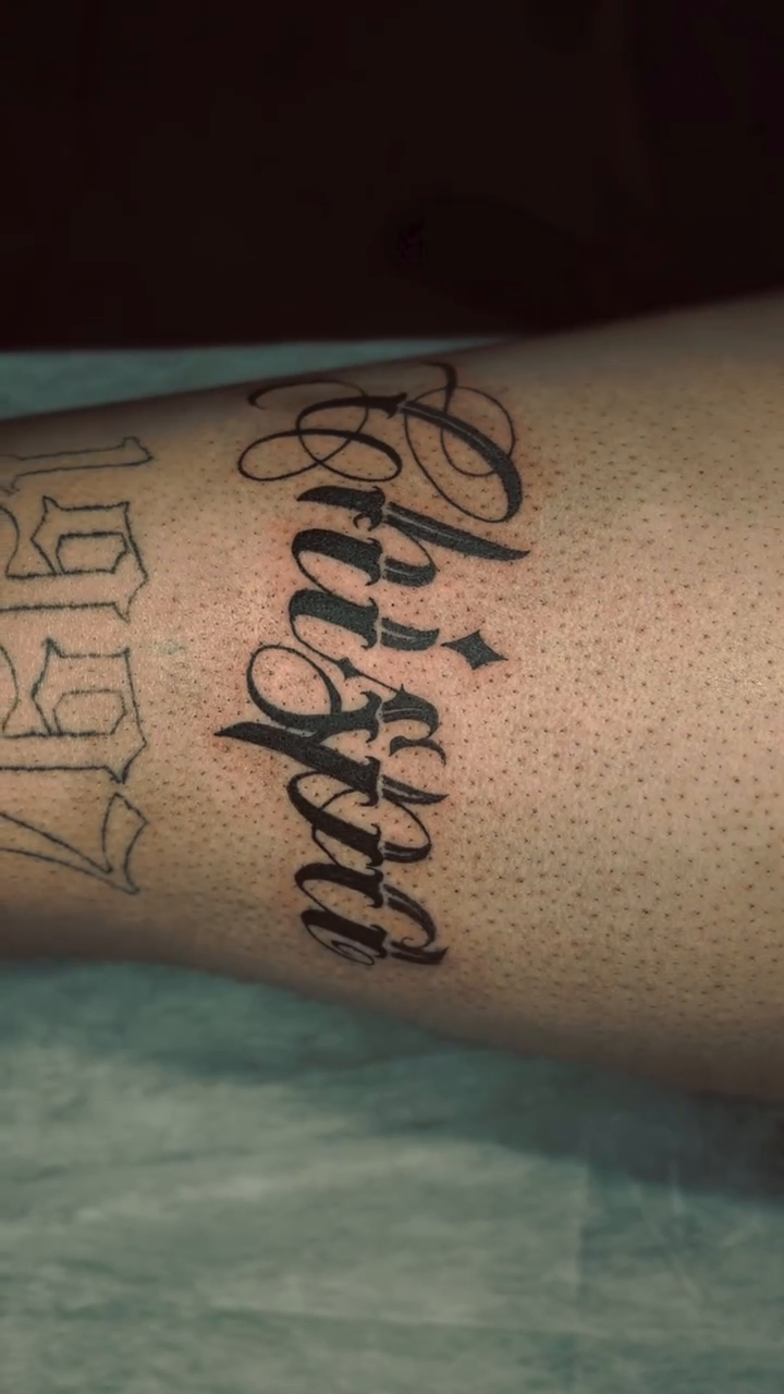 Tattoo by @alan__mxrtinez — lettering_script