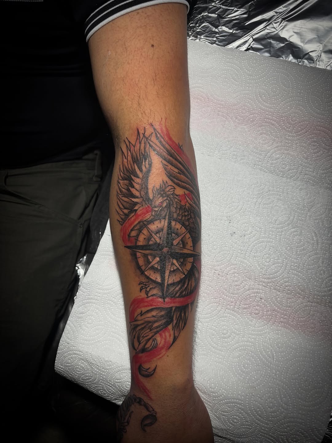 Tattoo by @jonny_vicious_tattoer — black_and_grey