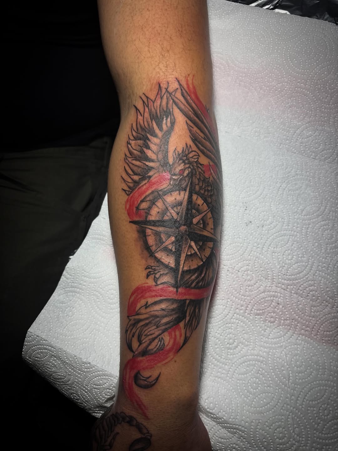 Tattoo by @jonny_vicious_tattoer — black_and_grey