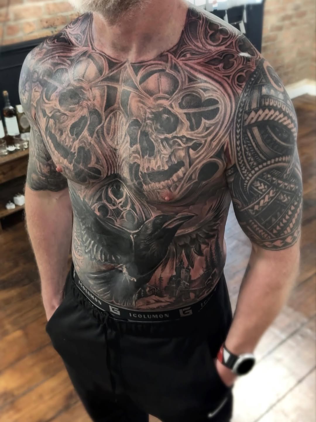 Tattoo by @robdansontattoo — black_and_grey, realism