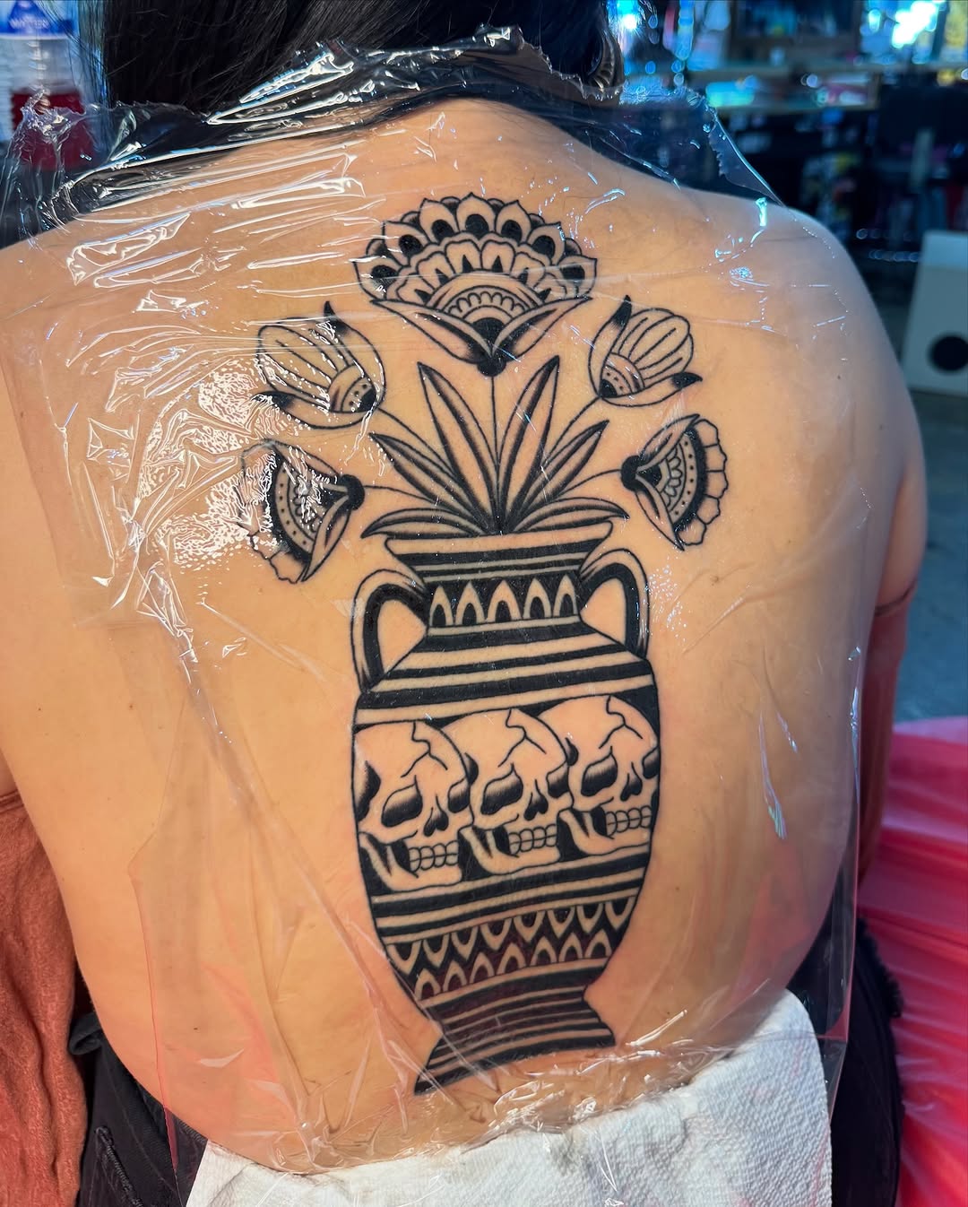 Tattoo by @carlyjamestattoos — blackwork