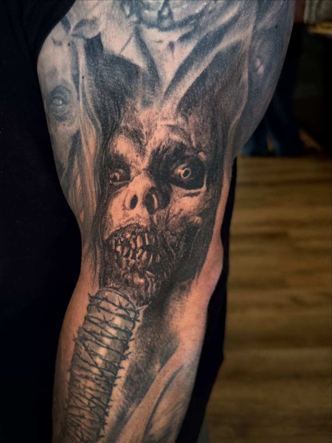 Tattoo by @bigbadwolftattoos — realism, dark_realism